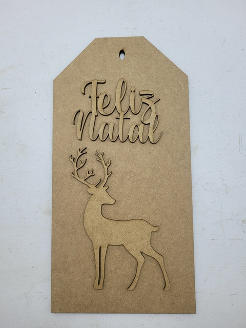 Placa Feliz Natal - Cria Arte Laser