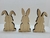 Trio de Coelhos em Pinus 20x11 ( medida de cada coelho)