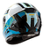 Casco Para Moto Integral Hawk Rs1 Celeste Alpha Talle Xl - Km0 Motos