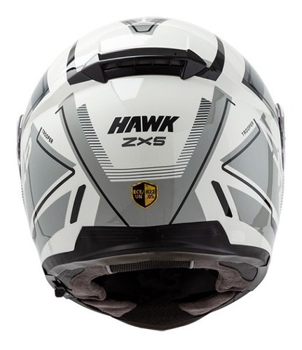 Casco para moto modular Hawk RS5 Vector amarillo fluo brillante talle M