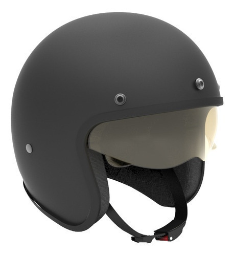 Casco Para Moto Abierto Hawk 721 Negro Mate Talle Xl