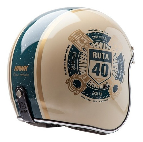 Casco Para Moto Abierto Hawk 721 Ruta 40 Km0 Motos