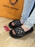 SLIDE LOUIS VUITTON PRETO COM CINZA - comprar online