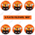 Plato Polipapel Boo Halloween 17cm x6 unid - comprar online