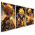 kit 3 Quadro Decorativo Demon Slayer Zenitsu