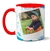 Caneca Personalizada Com Foto Azul Detalhes - loja online