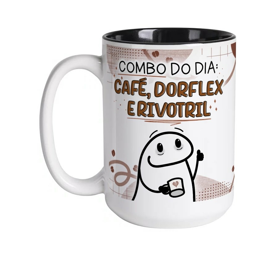 Transfer Vinílico Flork Meme - Keep Calm And Drink Some Coffee - 01 unidade  - Rizzo - Rizzo Embalagens