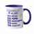 Caneca Azul Personalizada Alça E Interior 325 Ml