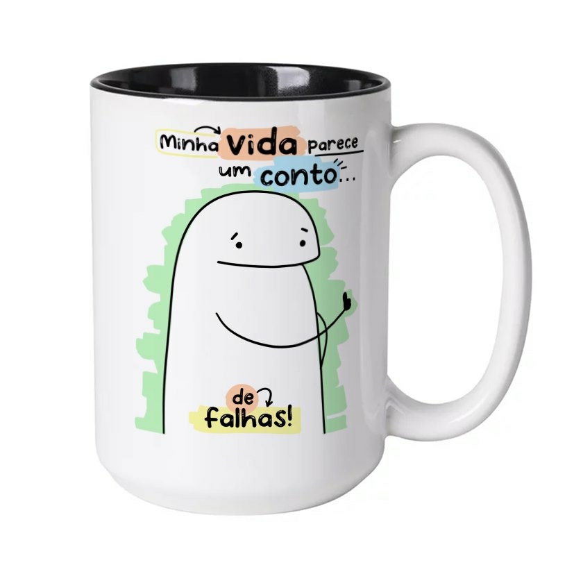 Caneca Meme Boneco Palito Flork Conto De Falhas - Carrefour