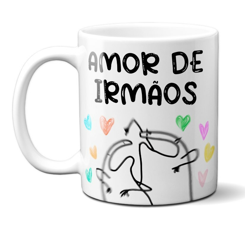 Caneca Amor de Irmãos Divertida