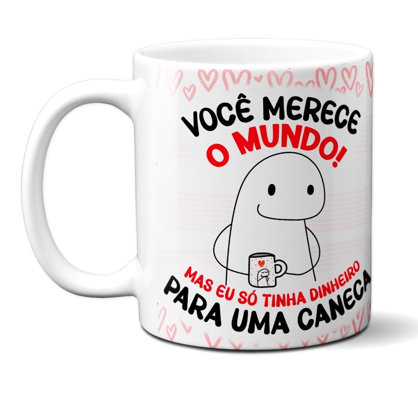 Caneca Flork meme/ Alça de coração / presente de aniversário / você já tem  30