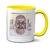 Caneca Inicial Dourado Com Foto