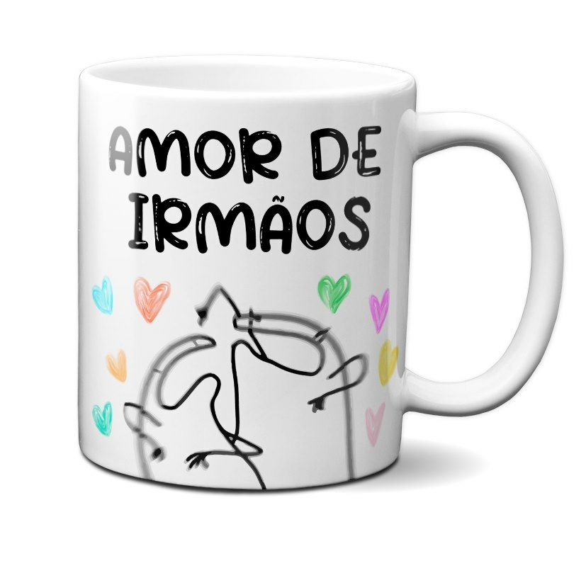 CANECA FLORK MEME (AMOR DE IRMÃOS)