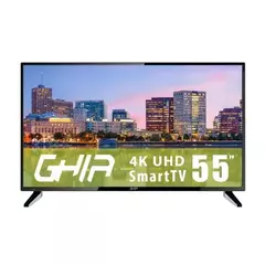 GHIA Smart TV 55" Pulgadas. Sistema operativo Android, Resolución 4K. Conectividad WiFi