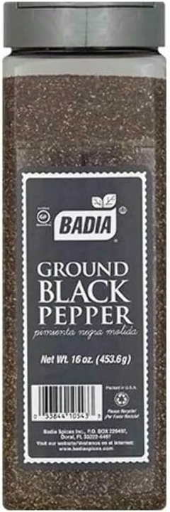 Badia Ground Black Pepper Pimienta Negra Molida