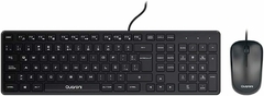 Kit teclado+mouse alambrico quaroni