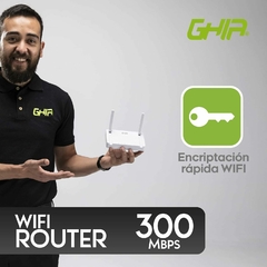 ROUTER INALAMBRICO GHIA COMPACTO 300MBPS