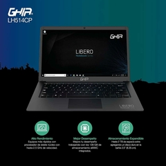 GHIA Laptop Libero LH514CP.Pantalla 14.1 Pulgadas HD, Procesador Celeron J3355. 4GB RAM, 128GB Almacenamiento EMMC, Sistema operativo Windows 10 Pro. - tienda en línea