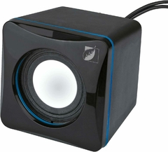 Green Leaf 18-9152BL Bocina Multimedia Usb con 3X2W Rms/50 Pmpo, Color Negro con Azul en internet