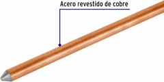 Volteck Varilla de 1.5 m de acero revestido de cobre 1/2" en internet