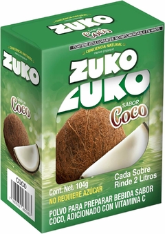 Zuko COCO Blister de 8 sobres, cada uno rinde 2 litros