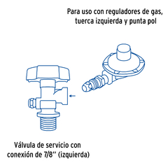 Cilindro portátil para gas LP, 20lb (9kg) Foset - CM - Cancún | Entrega inmediata a domicilio y envíos a todo México