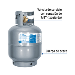 Cilindro portátil para gas LP, 20lb (9kg) Foset - comprar en línea