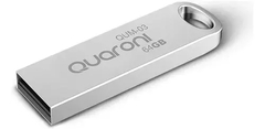 Memoria USB Quaroni QUM-03, 64GB, USB 2.0, Metal