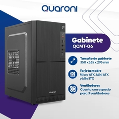 GABINETE TORRE QUARONI QCMT-06 FUENTE DE 500W - comprar en línea