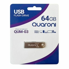 Memoria USB Quaroni QUM-03, 64GB, USB 2.0, Metal - comprar en línea