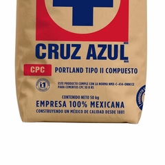 1/2 Saco de cemento gris (25kg) Cruz Azul