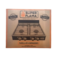PARRILLA 4 QUEMADORES DE GAS SUPER FLAMA - comprar en línea