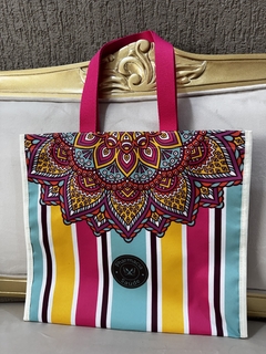 Bolsa de Praia com logo Pharmacia Saúde MANDALA