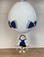 Lustre Balão Azul Marinho + Urso Aviador Azul Marinho