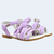 sandalia tiras menina garota passeio parque shopping lazer sandalia infantil sandalia menina sandalia lilás sandalia laço conforto praticidade velcro resistente antiderrapante nao escorrega