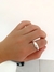 anel croisant banhado a prata 925 - loja online