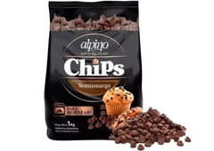 Chocolate en Chips Para Hornear Alpino X 6 Kg | SEMI AMARGO | - Lodiser -