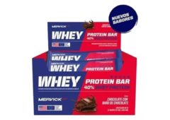 Barras Proteicas Por Caja (12u) Protein Bar Premium sabor CHOCOLATE - Mervick -