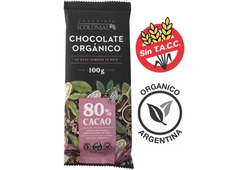 Chocolate Amargo Organico 80% Cacao Sin Tacc X 100g - Colonial -