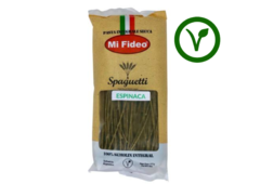 Pasta Integral X 227g Spaguetti Con Espinaca Apto Vegano - ARGENDIET -