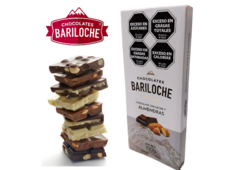 Chocolate con Leche + Almendras Tableta x 100g PREMIUM - BARILOCHE -