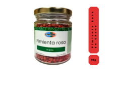 Pimienta Rosa Grano X 50g En Frasco De Vidrio - El Portugues -