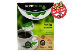 STEVIA EN POLVO CAJA CON 50 SOBRES DE 0.8 GR C/U - KONY -