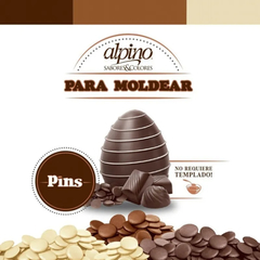 Chocolate Para Moldear Alpino Pins 1kg | Semi Amargo | - Lodiser - - comprar online