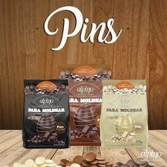 Chocolate Para Moldear Alpino Pins 1kg | Semi Amargo | - Lodiser - en internet