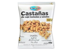 Snack Castanas De Caju Tostadas y Saladas X 40g - El Portugues -
