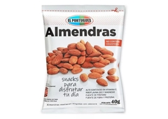 Snack De Almendras Peladas CAJA 24 X 40g - El Portugues -