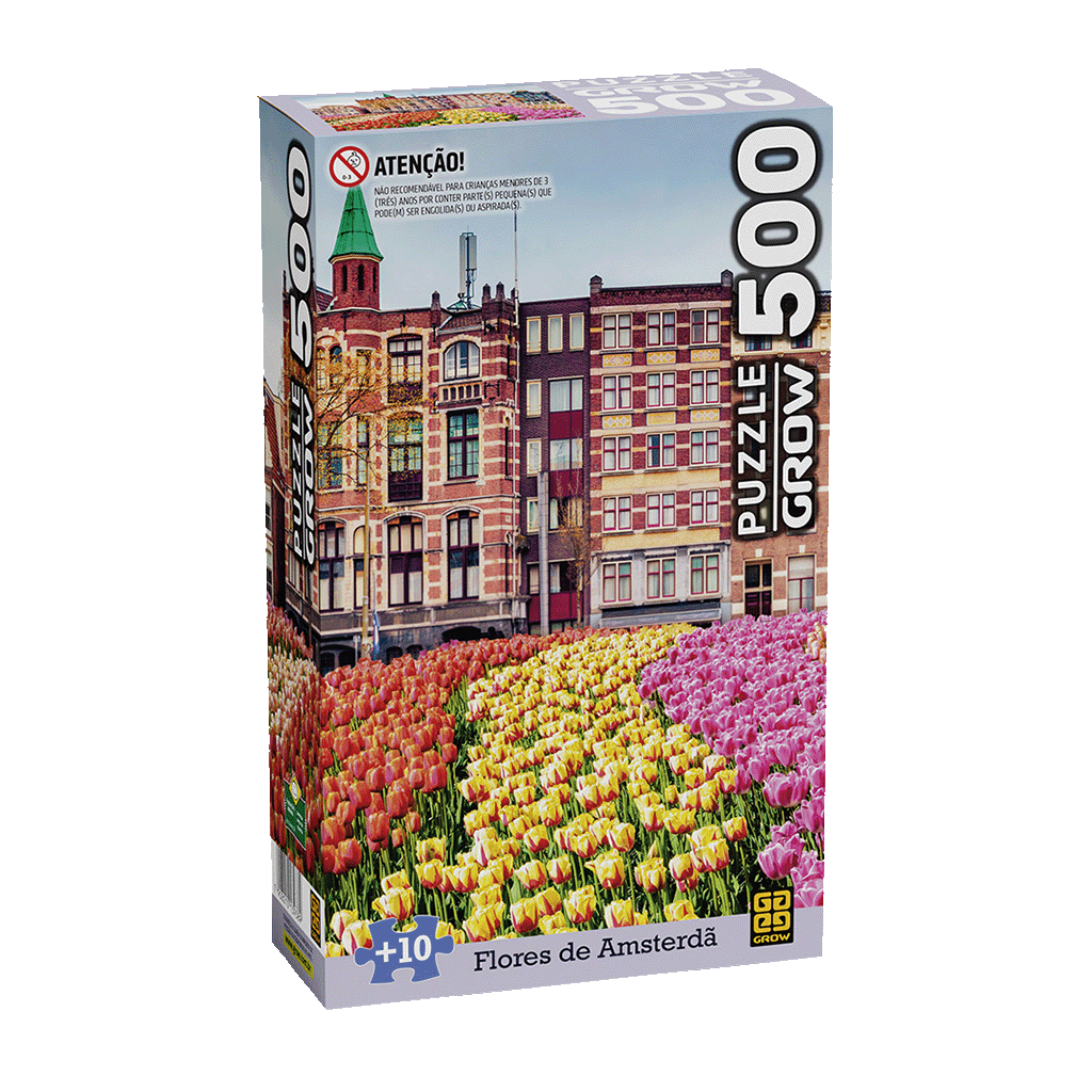 Jogo Quebra Cabeça Paisagem Amsterdam Holanda Puzzle 500 Pçs Original