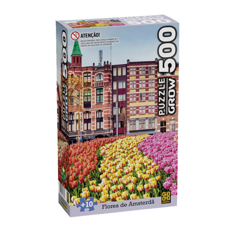 Jogo Quebra Cabeça Paisagem Amsterdam Holanda Puzzle 500 Pçs Original