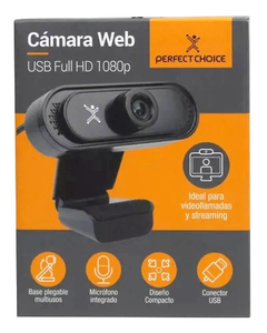 Camara Web Full HD 1080p Negra Perfect Choice PC-320494 - CM - Tienda en Cuba | Entrega inmediata a domicilio en La Habana